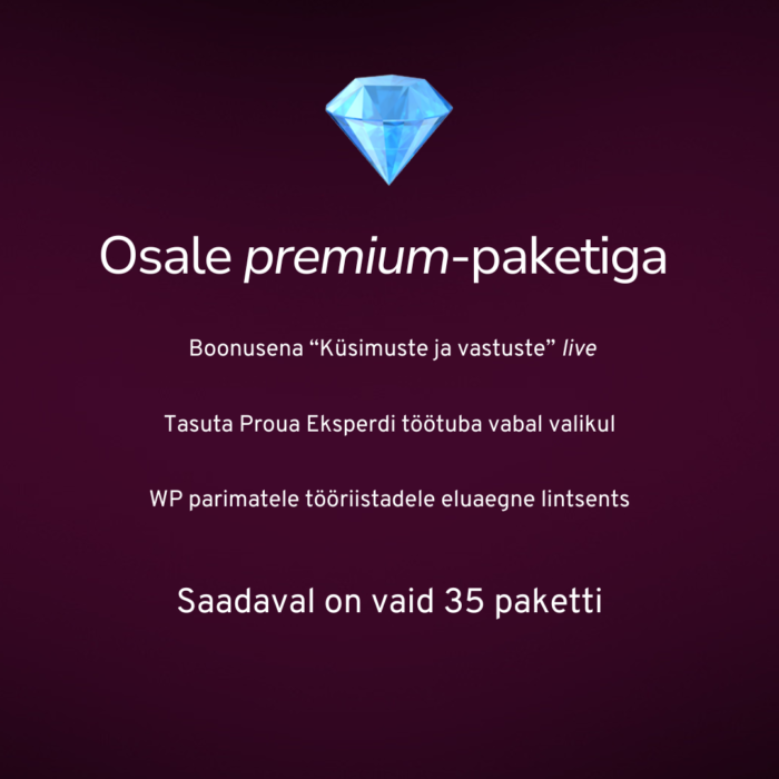 Õpinädala premium-pakett