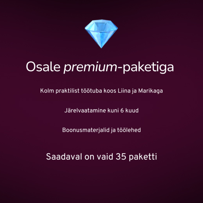 Õpinädala premium-pakett (delegeeri, automatiseeri)