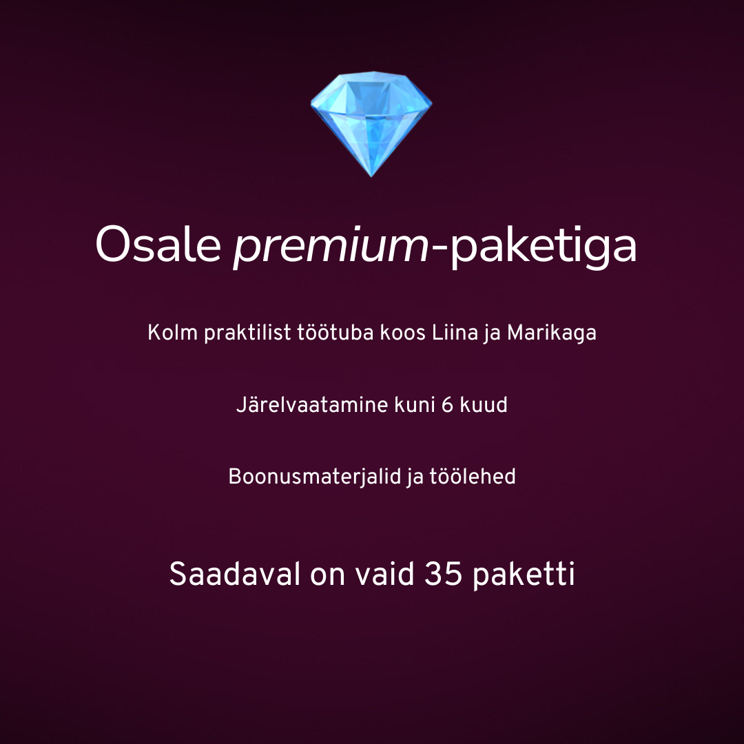 Õpinädala premium-pakett (delegeeri, automatiseeri)