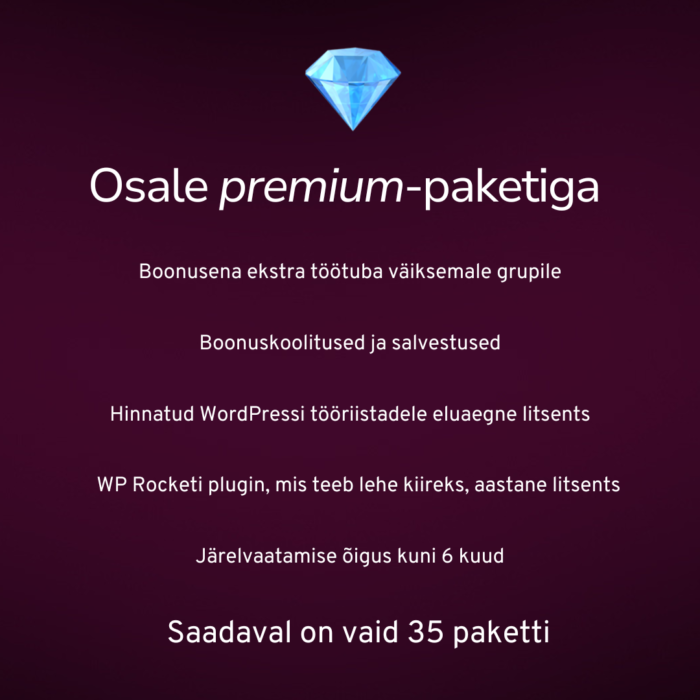 Õpinädala premium-pakett (veebruar)