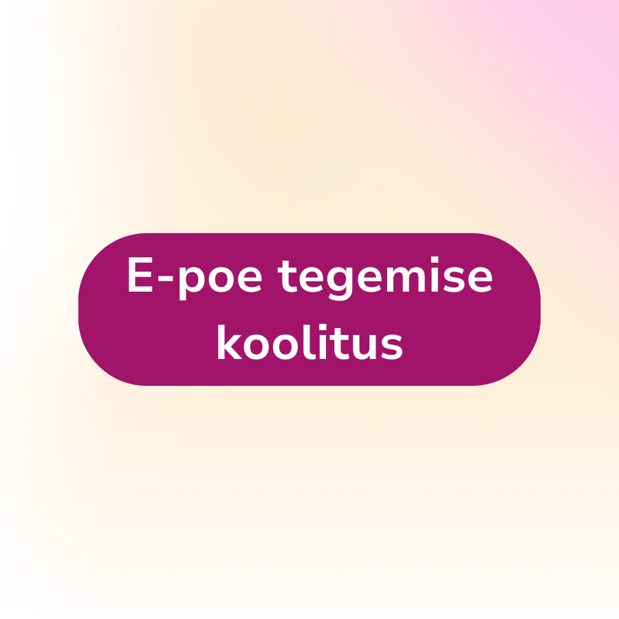 E-poe tegemise koolitus