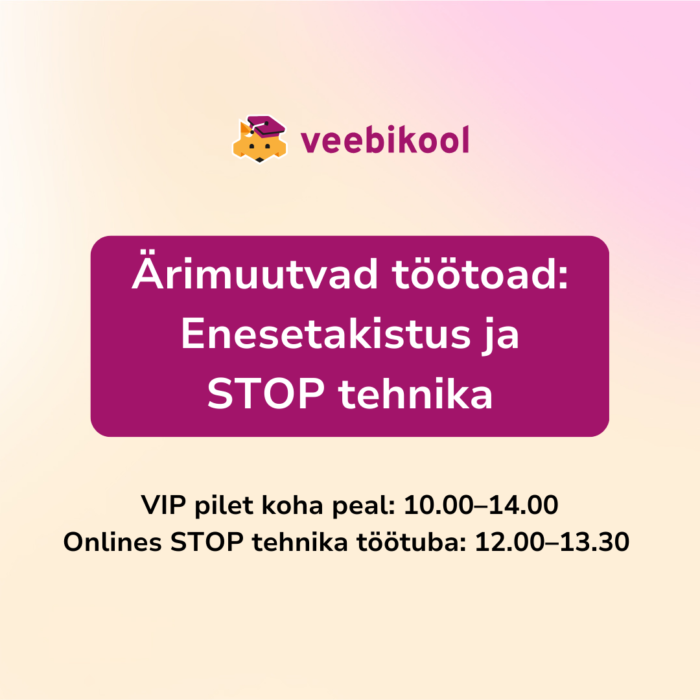Online pilet: STOP tehnika töötuba