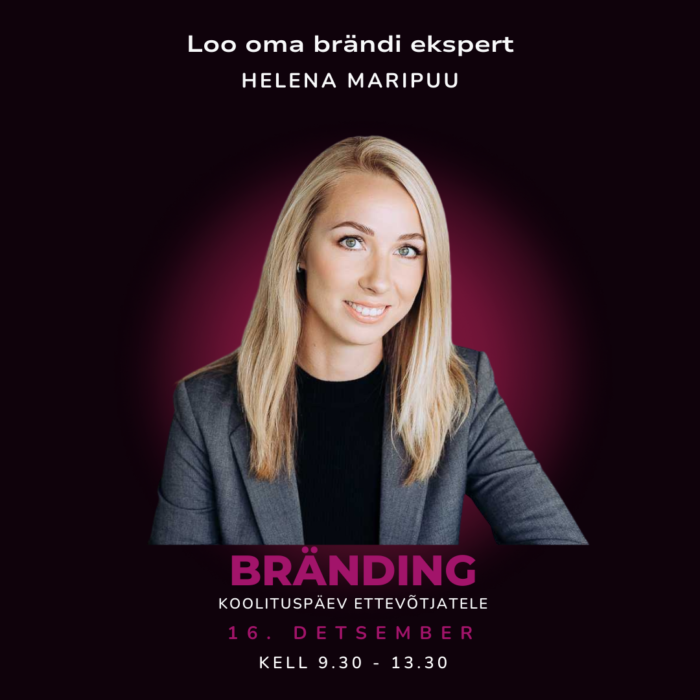 Eristu selge brändiga (Helena Maripuu 16.dets)